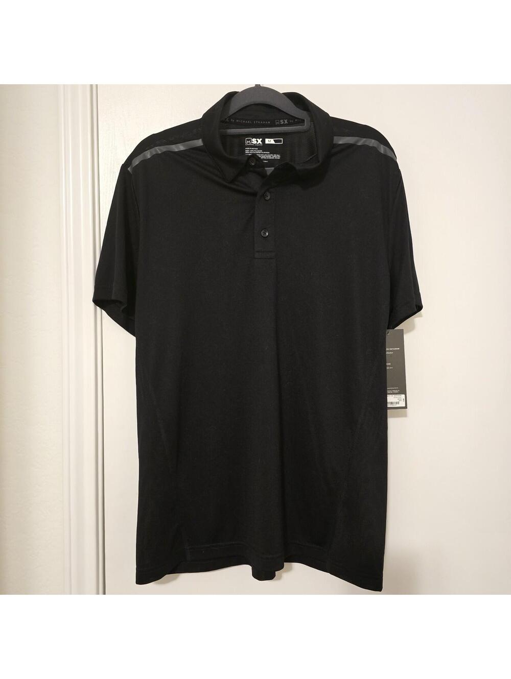 MSX by Michael Strahan Golf Polo Shirt Men’s M Black Casual Collared